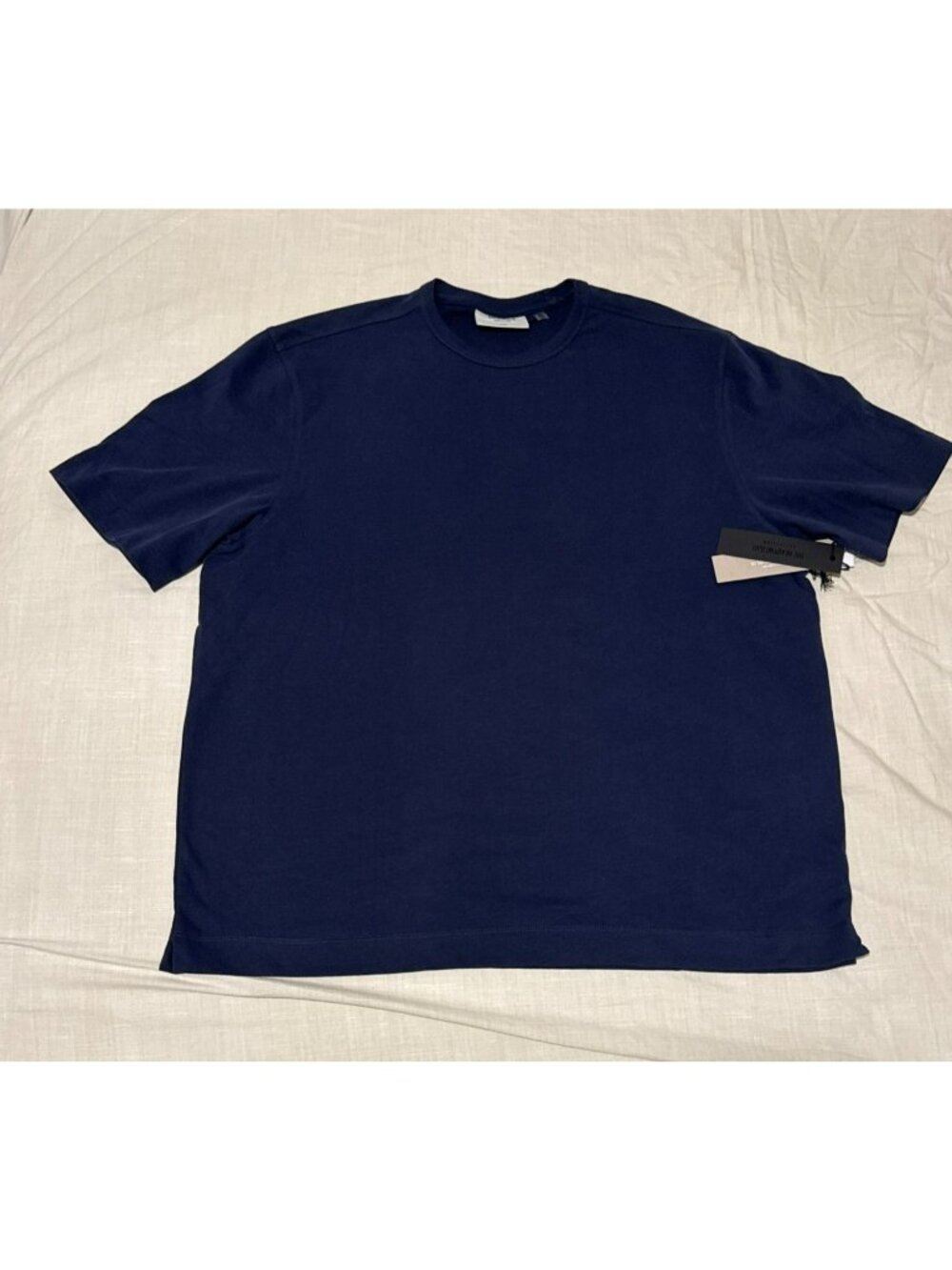 Brooklyn Cloth Mens T Shirt XL Navy Blue Boxy Crew Heavyweight Short Sleeve NWT